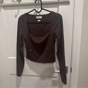 Aritzia Babaton Contour Squareneck Longsleeve Top